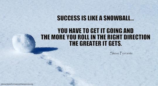 Success is like a Snowball