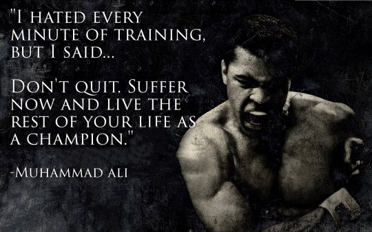 Ali on Training
